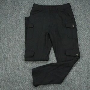 KITH Pants Mens 28x30 Black Wool Cargo Streetwear Heavyweight